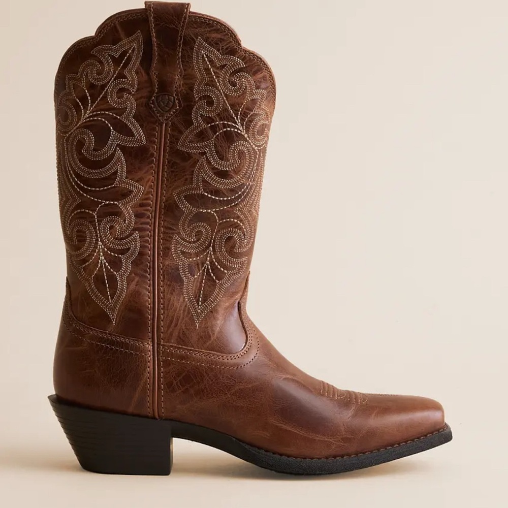 Ariat Round Up Ready Russet Leather Western Boots 7.5